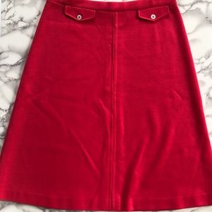 Alfred Dunner Red Midi Skirt